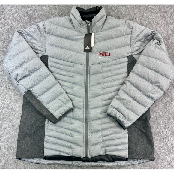 Adidas Men's NIU Down Alpherr Hybrid Jacket Clear Onix sz 2X (15616) NEW